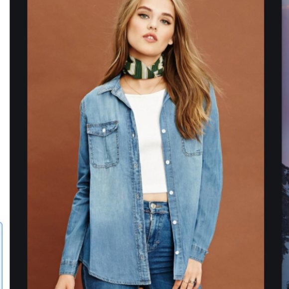 Forever 21 Tops - Forever 21 Chambray Shirt